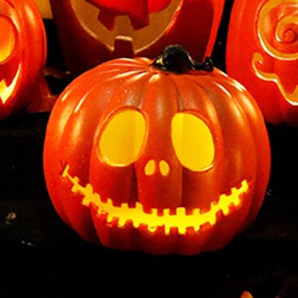 IC Halloween Pumpa Ljus Utomhus Pumpa Dekorationer Orange