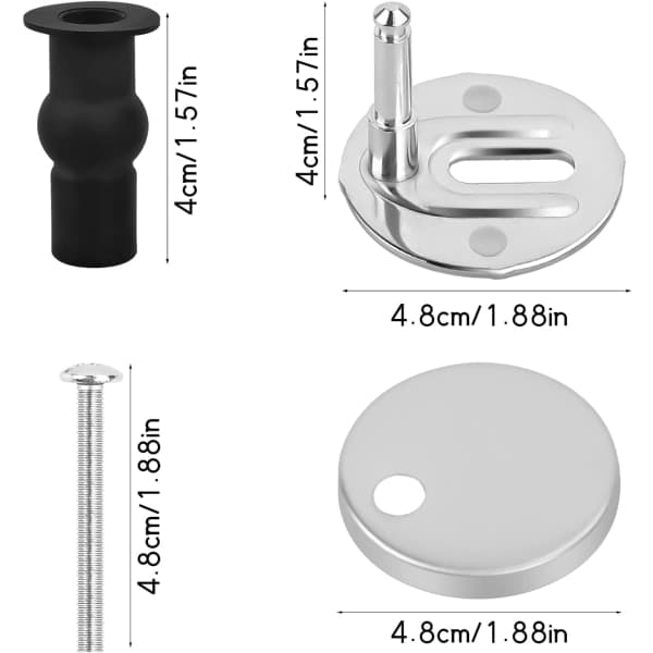 IC Pack Universal Toalettsete Holder Hengsler Deksel Til