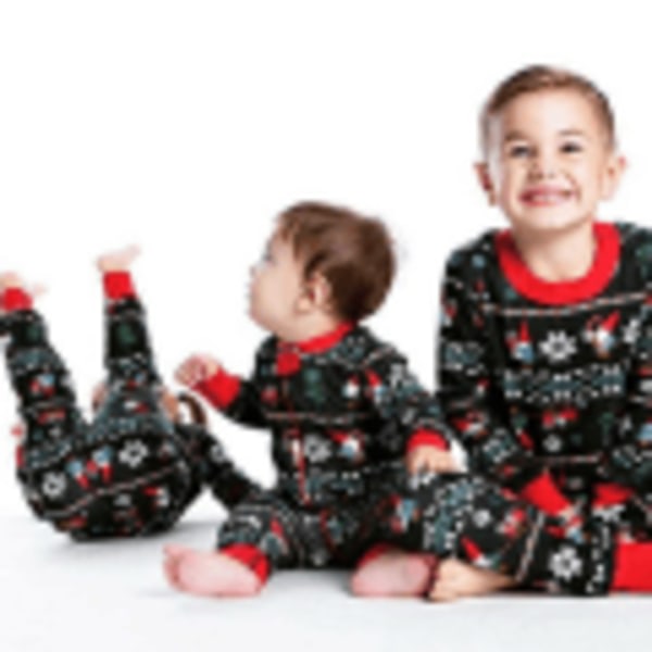 IC Jul familj matchande sæt Pyjamas Sovkläder Xmas PJs Set mom S