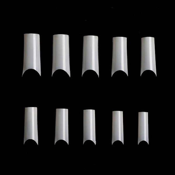 500 stk negltips falske negler akryltips i boks Clear