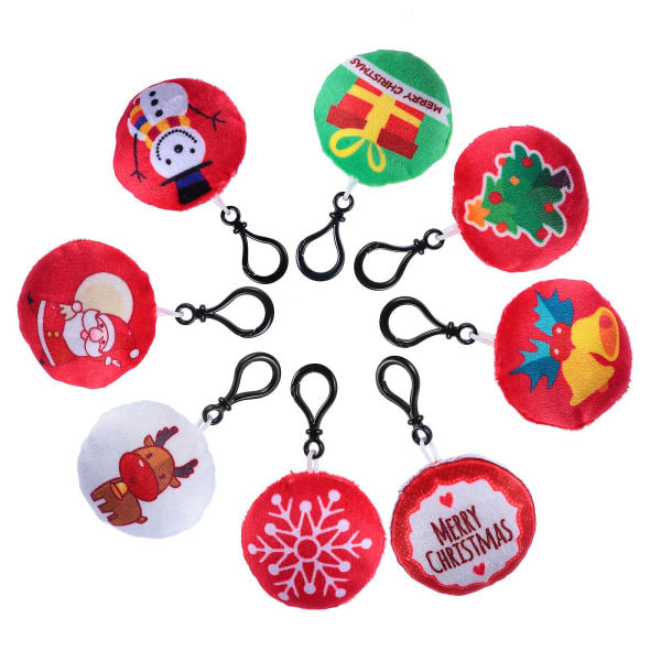 Pompom Nyckelring Handväska Ornament Julfest Dekor IC