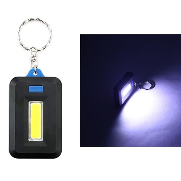 Mini Led Ficklampa Nyckelring, Mini Nyckelring Ljus Nyckellampor Med Nyckelring, Cob Led Liten Nyckelring Ficklampa IC