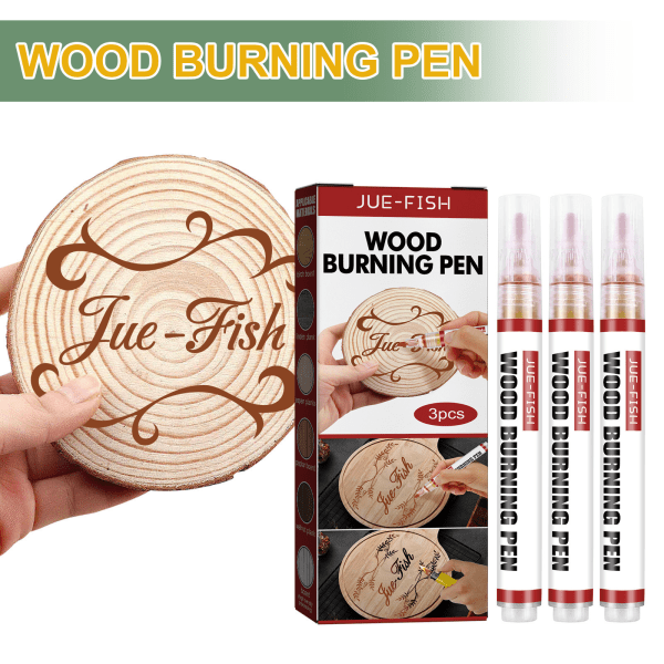 IC Wood Burning Pen Sett, 3 st Scorch Pen Marker