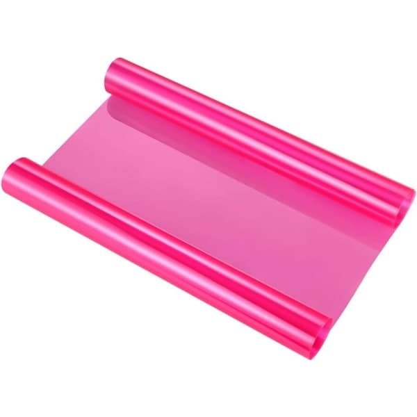 IC Självhäftande Dimljus Vinylfilm, Dimljus, 12\" x 48\" (rosa)