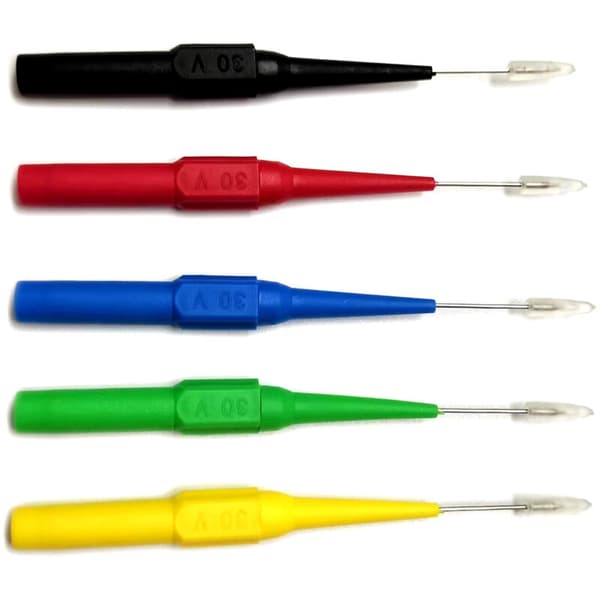 15 stk. Multimeter Testprober med Bananplugg 4mm Isolasjon Automotive Testklips Kompatible med Multimetre