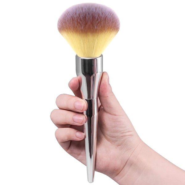 IC Foundation Brush, Suuri puuterisivellin, litteä kaareva Premium Slitstark -meikkisivellin Perfekt