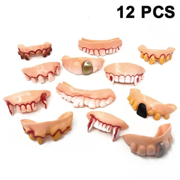 IC 10/12 stykker Gnarly Teeth Gag Teeth