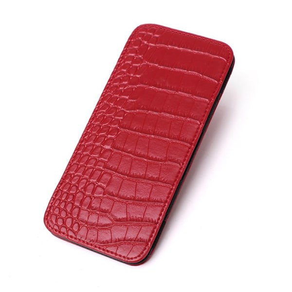 IC PU-plånbok Krokodilmönster ID Bankkreditkortshållare Protecto Red