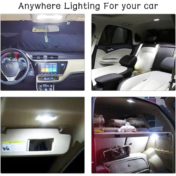 IC Bil LED interiørbelysning, 10W 48 LED bilbelysningslampe