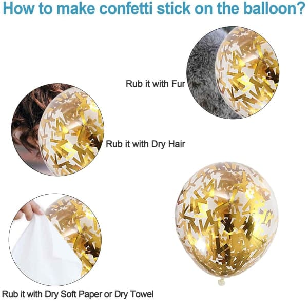 IC 60 stk 12-tommer latexballon metallisk sæt