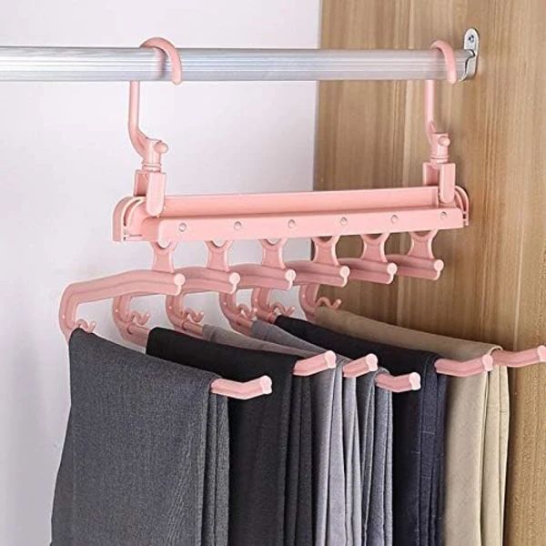 Multilayer Trousers Hanger Multifunctional Pants Hanger Trousers Hanging Rack Creative Foldable Storage Rack