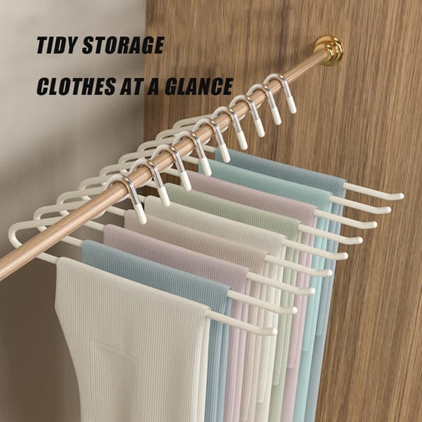 Tunga Byxhängare Stark Förvaring för Tröjor Kappa Jackor Grå Gray 10pcs