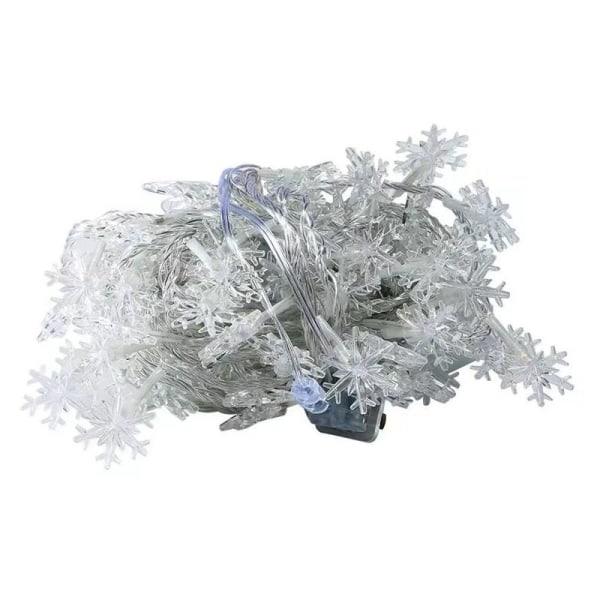 IC Juldekoration Snöflingeljus, LED-ljusslinga för julgran och scenlayout