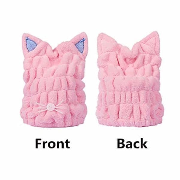 IC 2-pack Ultra Absorberande Hår Snabbtorkande Handduk Microfiber Wrap Turban