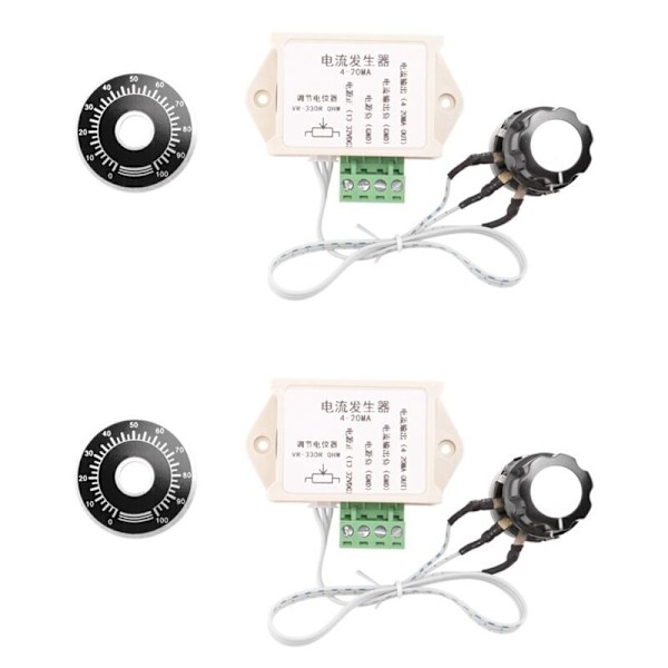2X 4-20MA Signalgenerator Strøm Justerbart Analogt Kvantitetsmodul