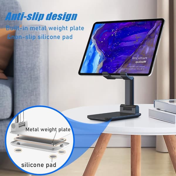 Universal - Phone Stand - Holder - Reader - Tablet - Phone - Tablet Stand - Desk Phone Holder - Foldable