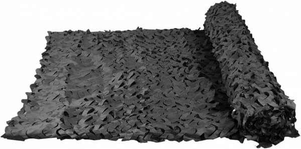 Shade Sail - 1 - 5x2m - Professional - Camouflage Fabric - Black - Shade Net - Outdoor Use - Rectangular - Awning - Camouflage Net