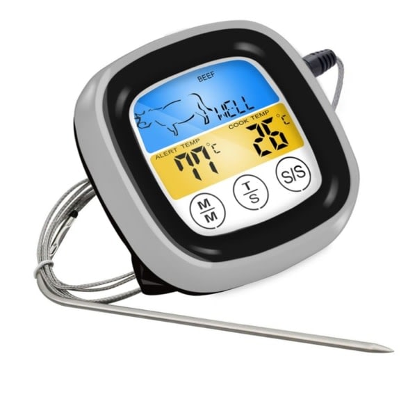 IC Elektronisk Termometer med Touchscreen til Mad, Kød, Grill og BBQ