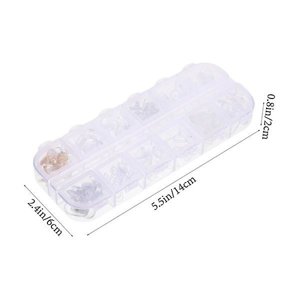 Genomskinliga glasögon Silikon luftkammare glasögon näsgrepp Anti-halk näskuddar glasögon reparationsverktyg Diverse färg 1x0.8x0.8cm