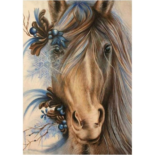 5D DIY Diamant Voksen Barn Sett Hest Full Diamantbroderi Korssting Krystall Diamond Painting Kunstverk Veggmaleri Sysett 15