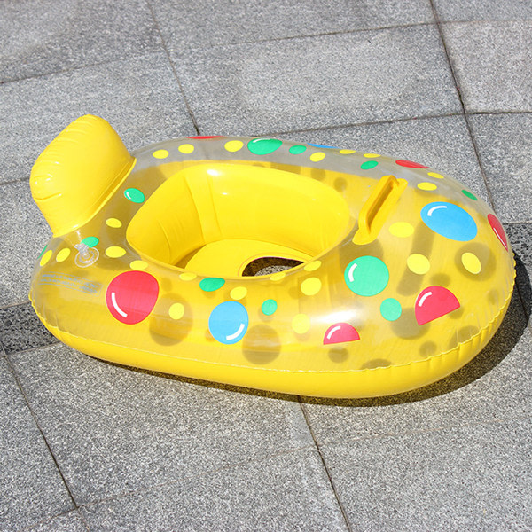 IC Uppblåsbara Simringar Baby Vatten Spela Spel Seat Float Boat Yellow random