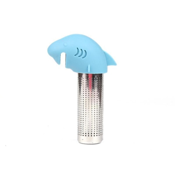IC Silikon te-filter i rustfrit stål 304 tebrygger apparat kreativ hajform te-filter