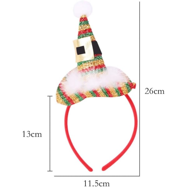 Jul Pannband Tomteluva Hårbågar Xmas Huvudbonader Jul