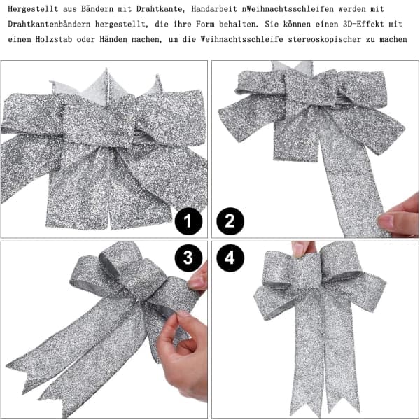 Joulunauhapaketti 9 kpl, Glitter-joululiinat,