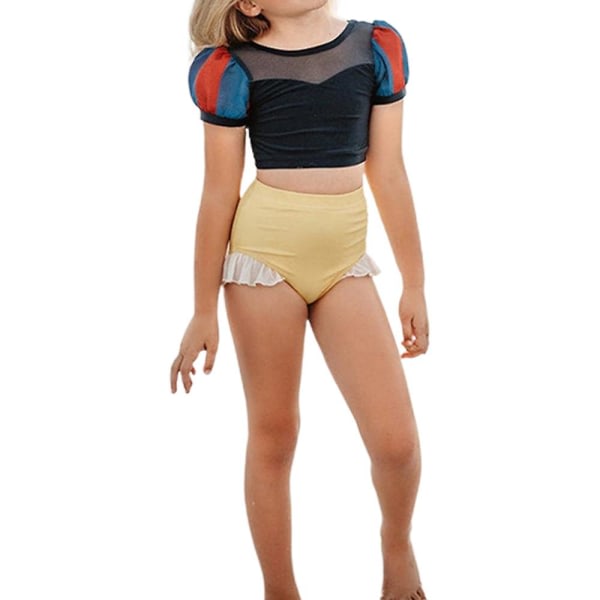 2-8 år Flickor Prinsessa Badkläder Semester Bikini Baddräkter Snövit 6-7 år