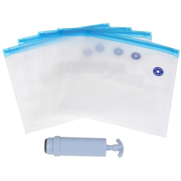 IC 5 ST förpackningspåse + Vacuum Sealer Lagringssparare Handpump Kitch