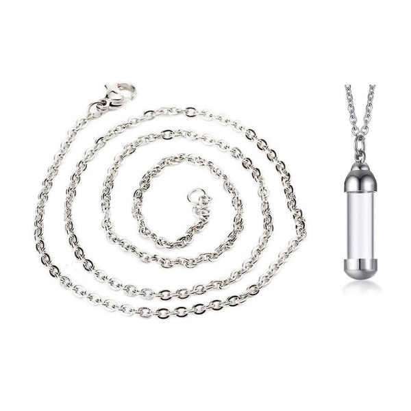 IC Blodflaska Halsband Kremering Aska Box Halsband Askhållare