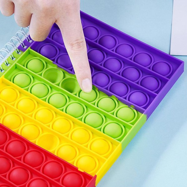 IC Notebook Penna Capsæt Pop Notesblok Popper Fidget Legetøj Legetøj til Skole