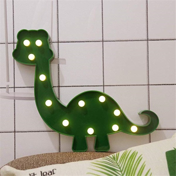 IC Supersöt dinosaurie LED nattlampe, barn for barn