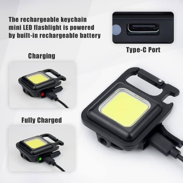 IC Mini LED arbeidsinspeksjonslamper Oppladbar arbeidslampe