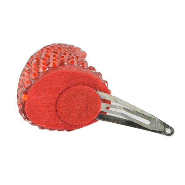 IC Shiny Red Devil Horn Hårklämma Hårnål Hårtillbehör för