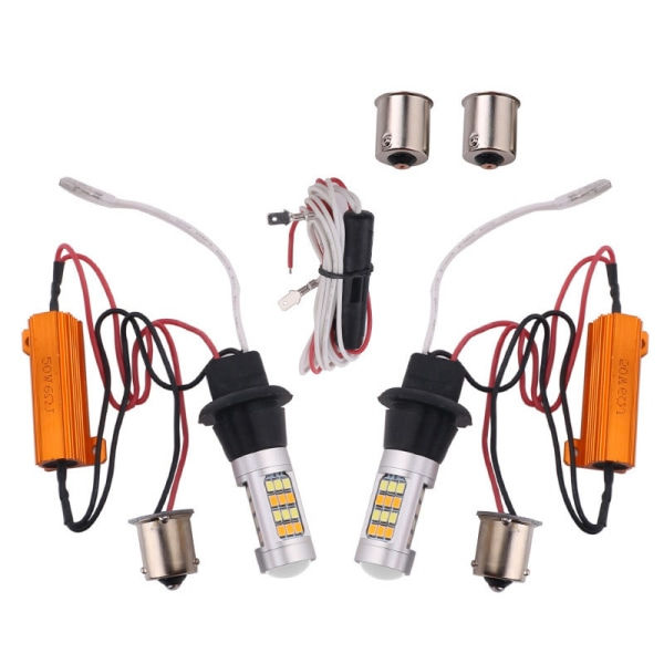 IC 1 st dubbellägeslampa Auto LED blinkers + varselljus D A1