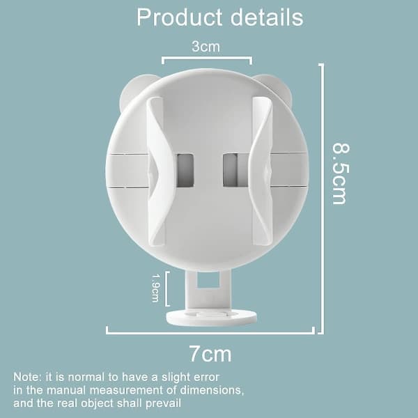 IC 2-pack Elektrisk Tandborsthållare, Väggmonterad Tandborsthållare