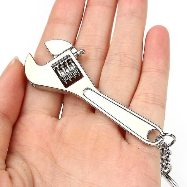 IC Mini Skiftnyckel Nyckelring Bärbar Bil Metall Justerbar