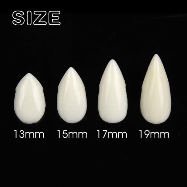 IC 3 Par Vampyr Tænder Vampyr Fangs Kit 3 Størrelser Tilpassede Fangs