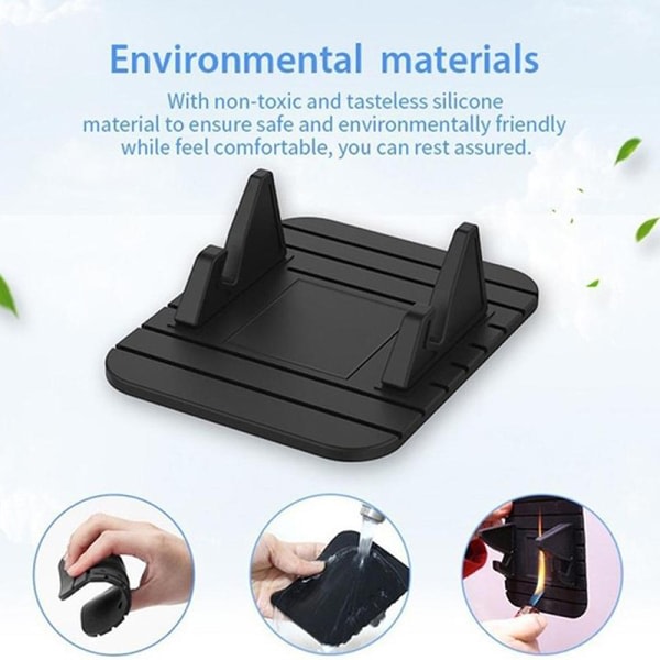 IC Multifunktion Anti-slip Bil Silikon Hållare Mat Pad Dashboard S A1