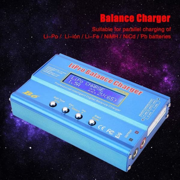IC RC Batterilader, Balanceret Batterilader med Skinnende Metalkabinet, Velegnet