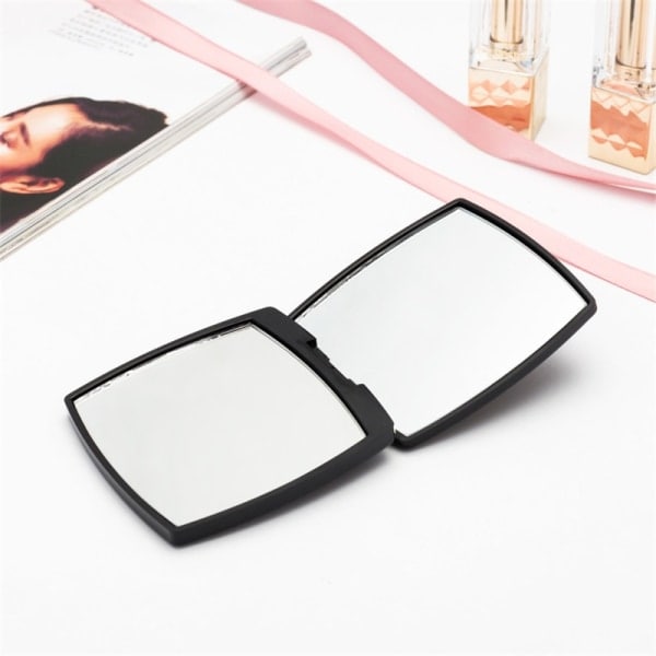 Spegel Square Shape Girl Mini Dubbelsidig Spegel utan logotyp