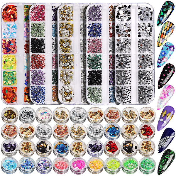 IG 5 Box 11440st Naglar Strass, 36 Krukor Folier Flingor,