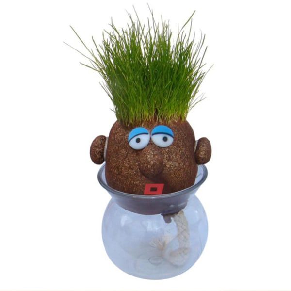 IC Plantepose Potter Grashode Dukkepose Blomsterpotte Skrivebord Radiat Tilfeldig Farge onesize