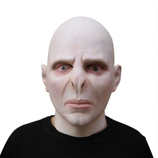 IC SINSEN Voldemort-mask Demon Skrämmande Halloween-mask Realistisk Latex-mask Helmask Cosplay-rekvisita för vuxna