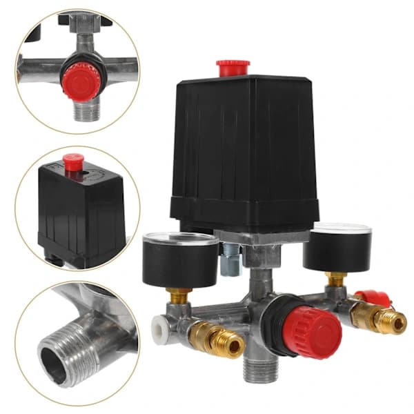 Pressure Switch Water Reducer Single Hole Reducing Valve with Barometers 1x 1x