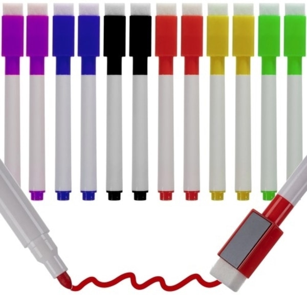 12 kpl - Taulutussit - Valkotaulutussi Multicolor multifärg