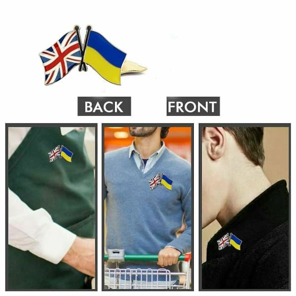 IC CNE 3x Ukrainan lippu - Diplomatibrossi