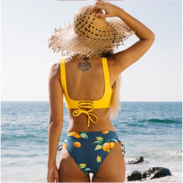 IC NOE Kvinners Bikini Badedrakt Front Cross Lace Up