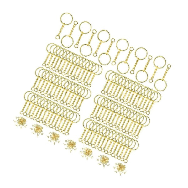 1/2/3/5 360 st Nyckelringar Ringar DIY Öppna Split Hoppa Ringar Silver Guld 16x15x2.0cm 1Set IC